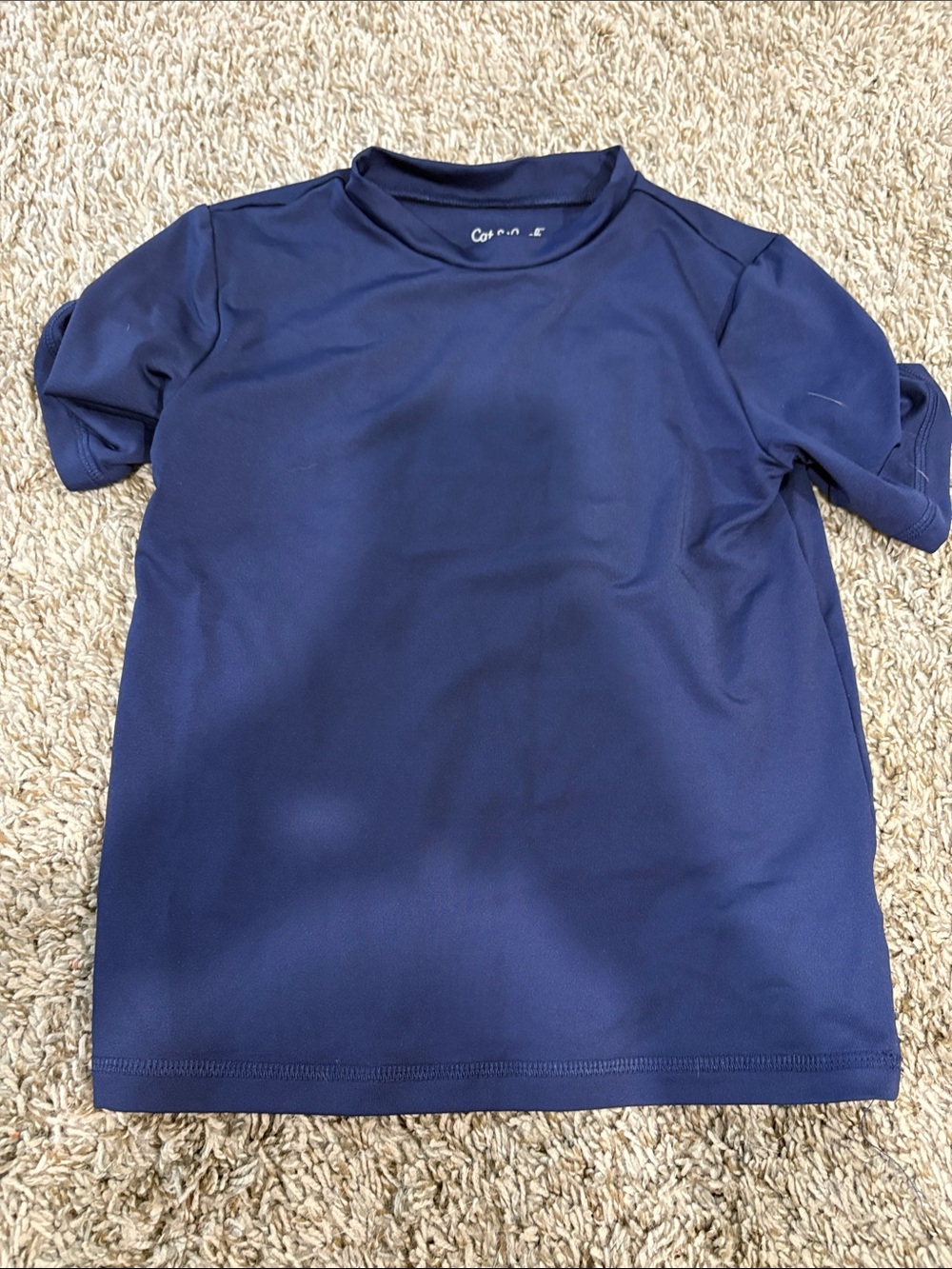 Cat & Jack Kids Navy Short-Sleeve Swim Rashguard